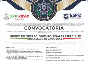 LANZA SSP CONVOCATORIA PARA UNIRSE A GRUPO DE OPERACIONES POLICIALES ESPECIALES