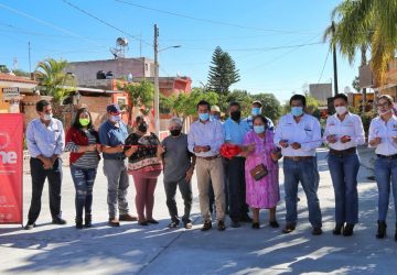 INAUGURA ROBERTO LUÉVANO PAVIMENTACIÓN EN JUCHIPILA