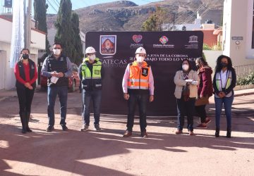 DA INICIO ALCALDÍA DE ZACATECAS A LA OBRA DE PAVIMENTACIÓN Y MEJORAMIENTO DE LA COLONIA MÉDICOS VETERINARIOS.