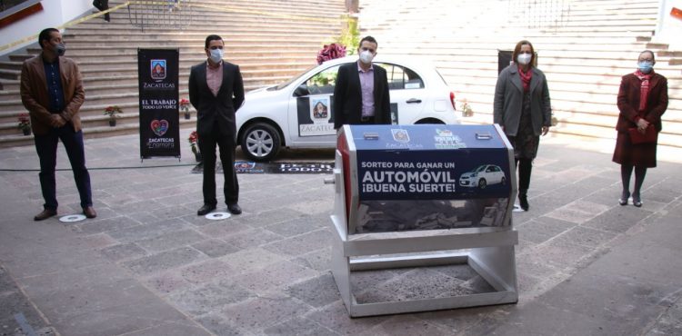 SORTEA LA ALCALDÍA DE ZACATECAS AUTOMÓVIL 2020 POR MÁS Y MEJORES SERVICIOS EN EL PAGO DEL PREDIAL.