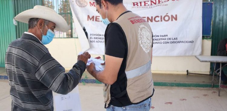 RECIBEN PENSIÓN PARA EL BIENESTAR 2 MIL ADULTOS MAYORES DE SIETE MUNICIPIOS