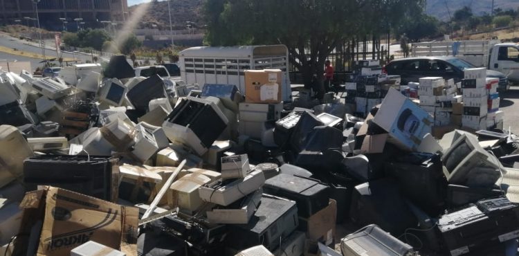 62 TONELADAS DE BASURA ELECTRÓNICA ACOPIA EL RECICLÓN 2020