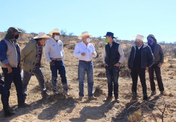 APOYA AGRICULTURA LA CONSTRUCCIÓN DE UN BORDO EN BARAJAS, SOMBRERETE