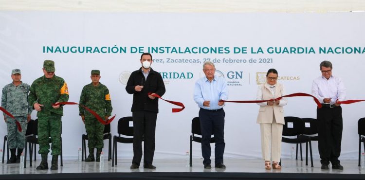 INAUGURA GUARDIA NACIONAL INSTALACIONES EN ZACATECAS Y SUMA ESFUERZOS CON LA ENTIDAD PARA REFORZAR LA SEGURIDAD