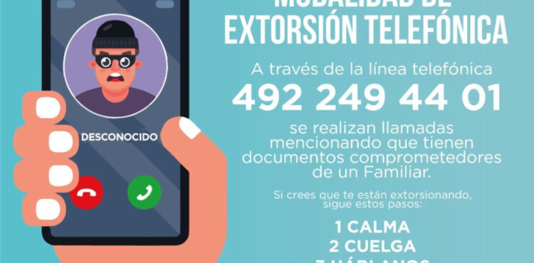 ALERTA SSP SOBRE MODALIDAD DE EXTORSIÓN TELEFÓNICA