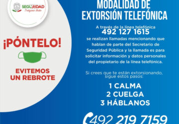 DETECTA SSP MODALIDAD DE EXTORSIÓN PARA OBTENER DATOS PERSONALES