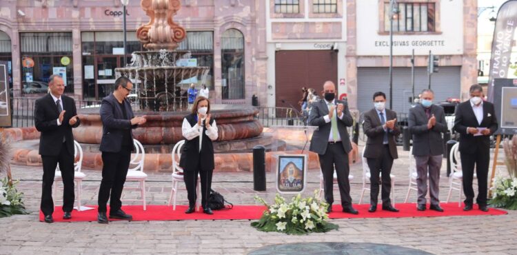 RINDE AYUNTAMIENTO DE ZACATECAS EMOTIVO HOMENAJE A LA VIDA Y OBRA DEL ARTISTA JUAN MANUEL DE LA ROSA.