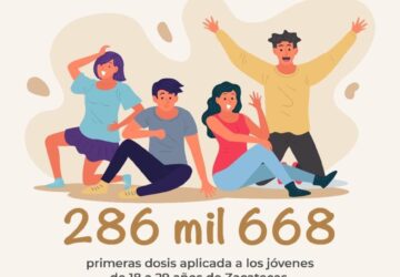 SE VACUNAN EN ZACATECAS 286 MIL 668 JÓVENES, PARA PREVENIR COVID-19