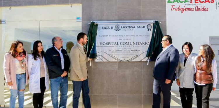 CON DOS NUEVOS HOSPITALES Y CINCO CENTROS DE SALUD, CUMPLE TELLO A LAS Y LOS ZACATECANOS