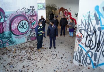 SUPERVISA JORGE MIRANDA TRABAJOS DE REHABILITACIÓN EN EL POLIDEPORTIVO ALMA OBRERA