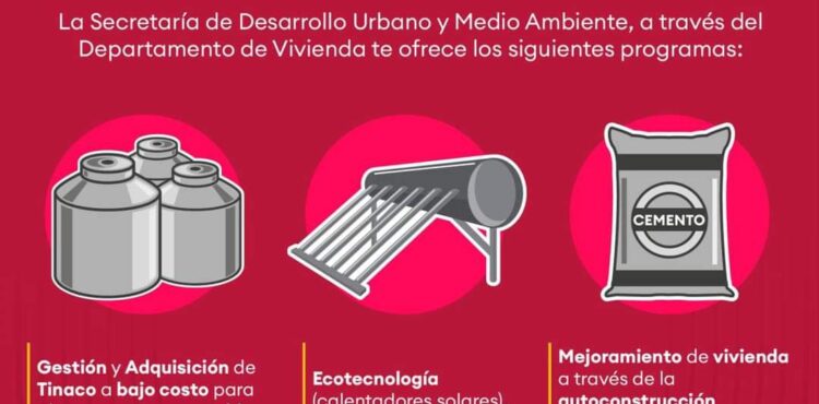 OFRECE AYUNTAMIENTO CAPITALINO APOYOS PARA COMPRA DE MATERIAL Y MEJORA DE VIVIENDA