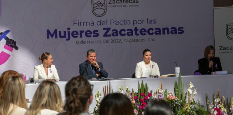 FIRMAN PACTO POR LAS MUJERES ZACATECANAS PARA FORTALECER POLÍTICAS PÚBLICAS Y LOGRAR LA IGUALDAD