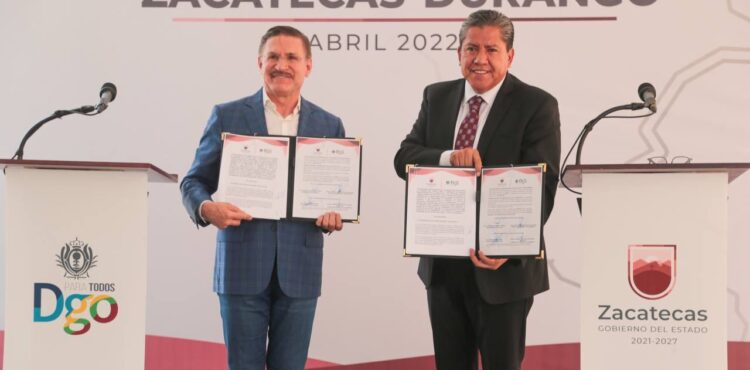 GOBERNADORES DE ZACATECAS Y DURANGO, FORTALECEN COORDINACIÓN OPERATIVA PARA LA RECUPERACIÓN DE LA PAZ Y SEGURIDAD