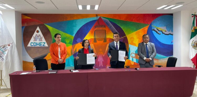 LA CDHEZ Y EL TRIBUNAL DE JUSTICIA LABORAL BUROCRÁTICA FIRMAN CONVENIO DE COLABORACIÓN