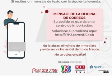 ADVIERTE SSP SOBRE MODALIDAD DE FRAUDE