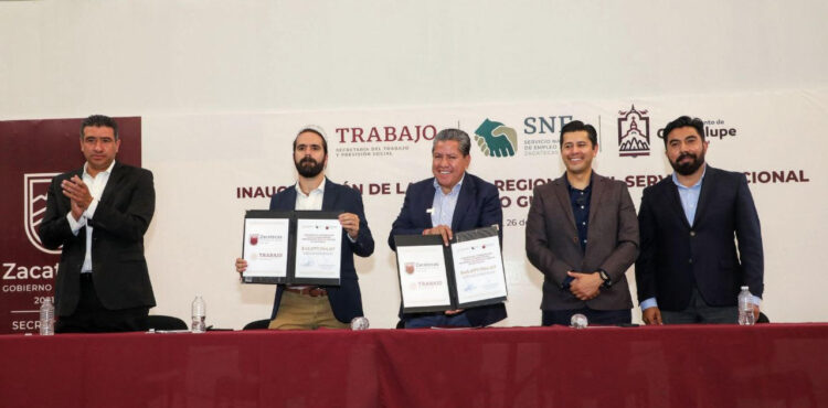 FIRMA GOBERNADOR CONVENIO CON LA SECRETARÍA DEL TRABAJO PARA FORTALECER EL EMPLEO EN ZACATECAS