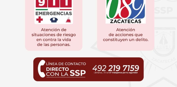 EXHORTA SSP A LA POBLACIÓN A FORTALECER LA DENUNCIA