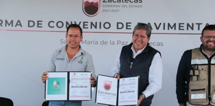 REALIZARÁ GOBERNADOR DAVID MONREAL OBRAS DE INFRAESTRUCTURA SOCIAL EN SANTA MARÍA DE LA PAZ