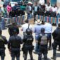 EQUIPA GOBERNADOR A POLICÍAS MUNICIPALES DEL SUR DEL ESTADO CON PATRULLAS, MOTOPATRULLAS Y UNIFORMES