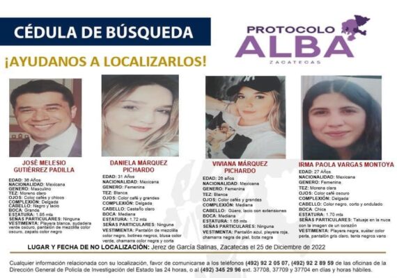 IDENTIFICAN A LA CUARTA VÍCTIMA DE LOS JÓVENES JALISCIENSES REPORTADOS DESAPARECIDOS LA NOCHE DE NAVIDAD 2022