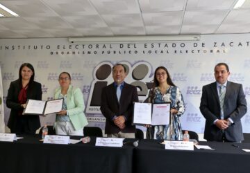 FIRMAN CONVENIO DE COLABORACIÓN IEEZ Y CIUDADANÍAS A.C