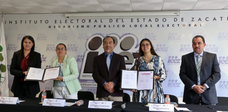 FIRMAN CONVENIO DE COLABORACIÓN IEEZ Y CIUDADANÍAS A.C