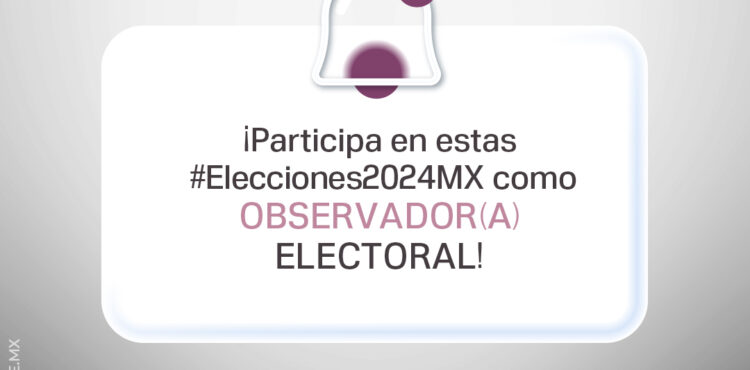 CONVOCA INE ZACATECAS A PARTICIPAR EN LA OBSERVACIÓN ELECTORAL DEL PROCESO ELECTORAL 2023-2024