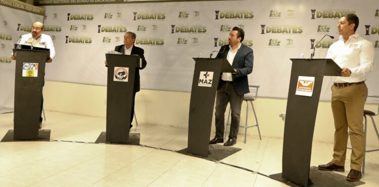 CELEBRA IEEZ PRIMER DEBATE DEL PROCESO ELECTORAL LOCAL  2023-2024